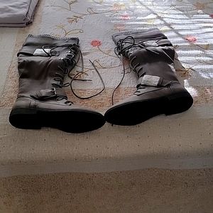 Just Fab lace up and zip boots size 8 new never worn